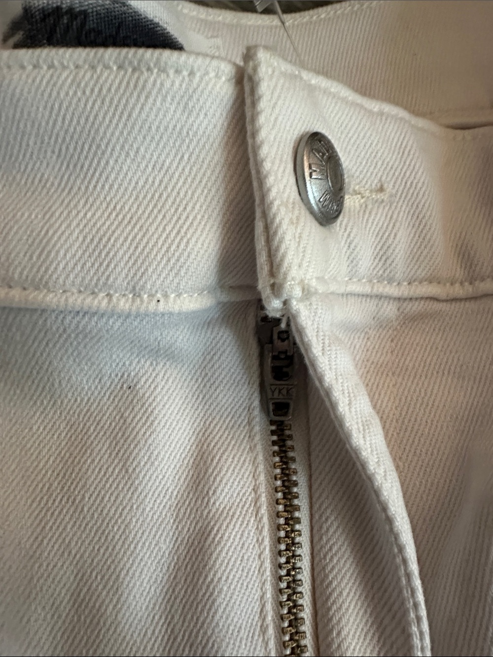 Madewell NWT flared crop Wide-Leg High-Rise Jeans vintage ivory women’s size 33 - Picture 11 of 14